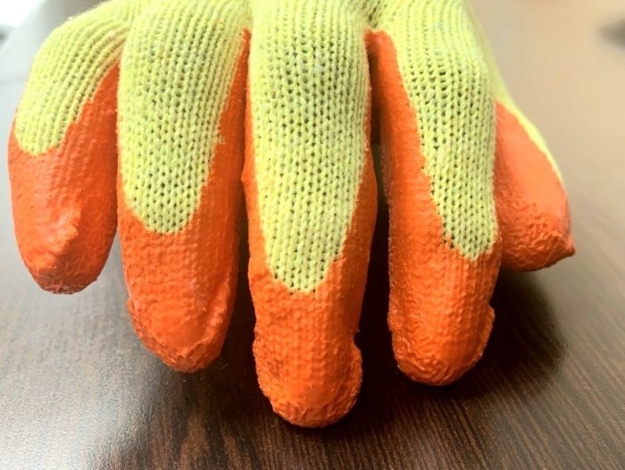 BS10: Safety Work Gloves non-slip rubber  latex foam general purpose knitted elastic lining abrasion resistant excellent grip dexterity Ideal for construction garden - Image 2