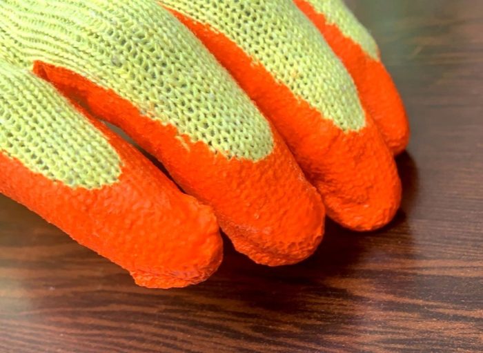 BS10: Safety Work Gloves non-slip rubber  latex foam general purpose knitted elastic lining abrasion resistant excellent grip dexterity Ideal for construction garden - Image 4