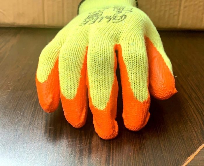 BS10: Safety Work Gloves non-slip rubber  latex foam general purpose knitted elastic lining abrasion resistant excellent grip dexterity Ideal for construction garden - Image 5