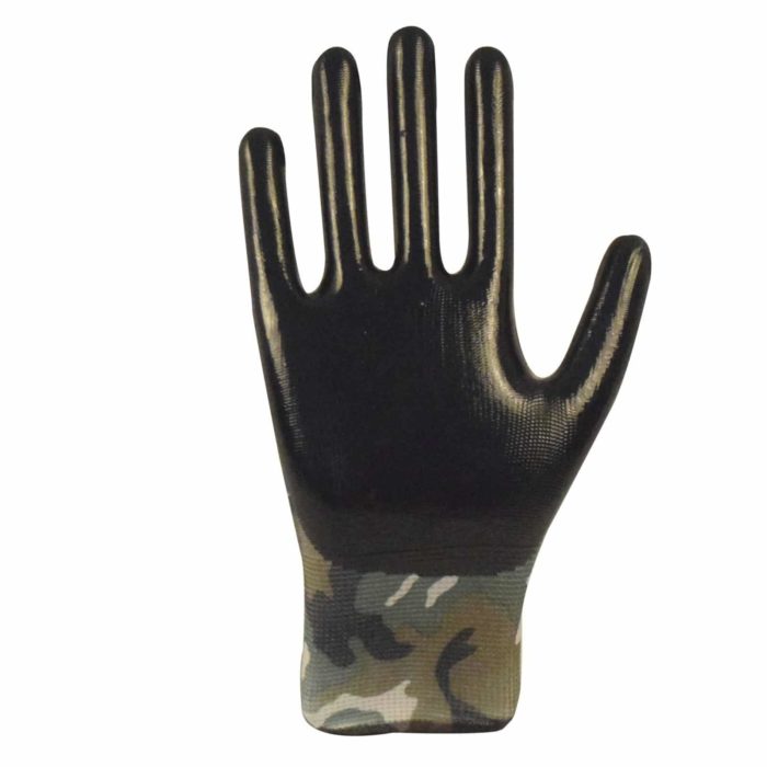 BS 210:MILITARY LINER: Smooth Nitrile Palm Coating Multi-Purpose Work Gloves - Image 3