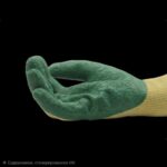 BS11: Safety Work Gloves non-slip rubber  latex foam general purpose knitted elastic lining abrasion resistant excellent grip dexterity Ideal for construction garden - Image 4