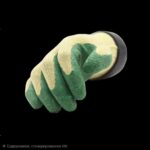 BS11: Safety Work Gloves non-slip rubber  latex foam general purpose knitted elastic lining abrasion resistant excellent grip dexterity Ideal for construction garden - Image 3