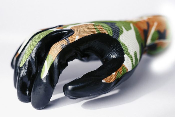 BS 210:MILITARY LINER: Smooth Nitrile Palm Coating Multi-Purpose Work Gloves - Image 8
