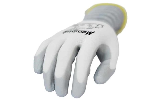 BS 222: Safety Work Gloves Nitrile Coated, good grip and dexterity, General Purpose Gloves for men and women, Ideal for construction garden warehouse automotive. White - Image 5