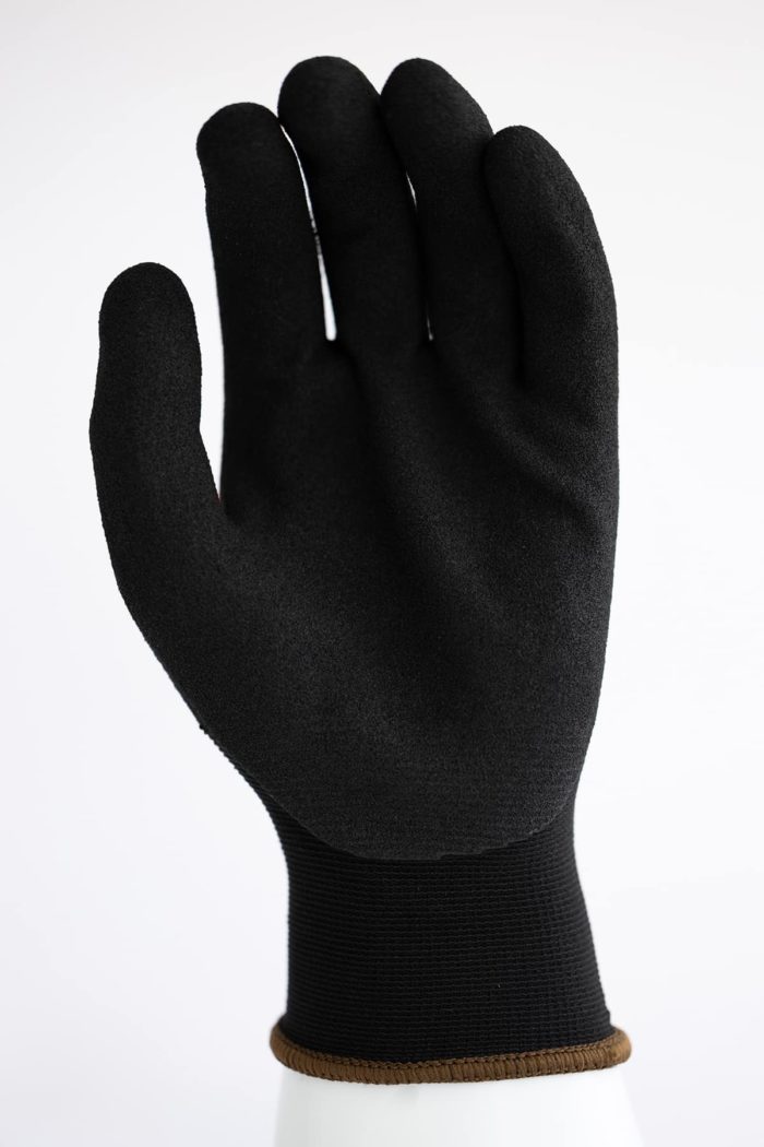 BS 444: Safety Work Gloves nylon & spandex sandy nitrile coated abrasion excellent dexterity and comfortable and Oil Resistant grip ideal for general purpose breathable & washable. - Image 4