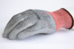 BS500: 18G HPPE/Glass Fiber Liner ANSI CUT5 High Quality Anti-Cut PU Coating - Image 4