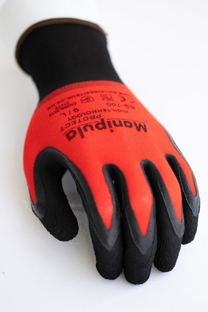 BS 700: Safety Work Gloves non-slip rubber  latex foam general purpose knitted elastic lining abrasion resistant excellent grip dexterity Ideal for construction garden - Image 6