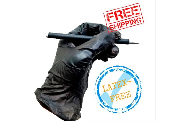 BS-V01: Disposable Gloves Black Vinile Premium Powder Free - Image 1