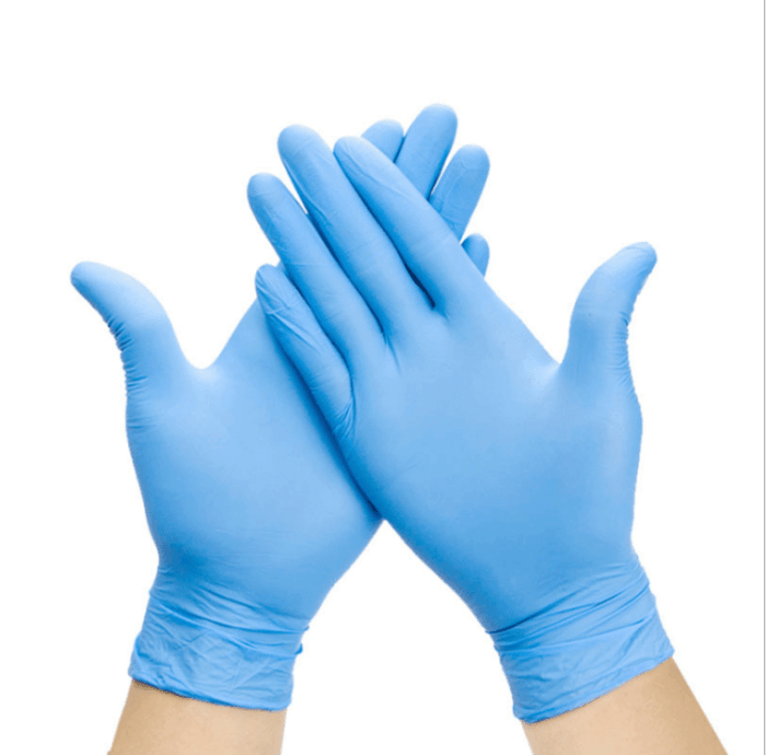 BS-N02: Disposable Gloves Blue Nitrile Premium Powder Free - Image 2