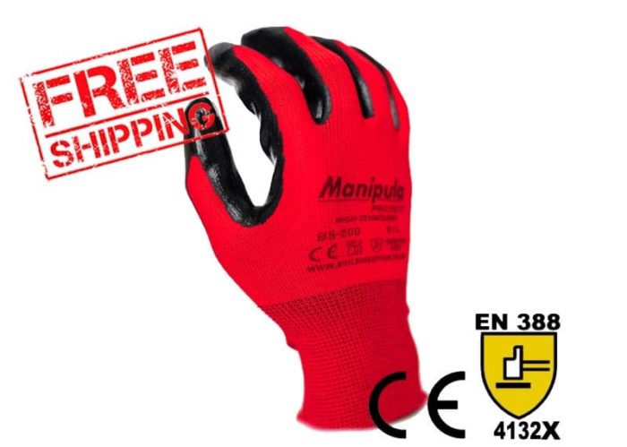 BS 200: Safety Work Gloves nitrile coated good grip and dexterity general purpose gloves for men and women, Ideal for construction warehouse garden automotive - Image 1